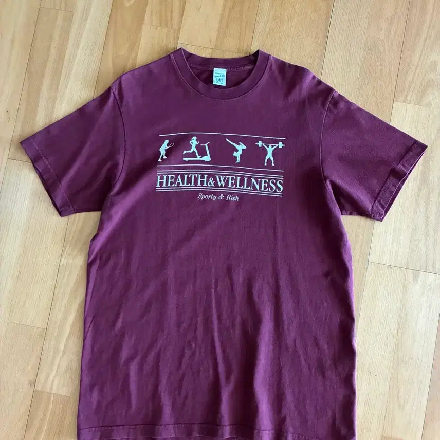 [BUNJANG] Sporty & Rich Health & Wellness T-Shirt (M) / 스포티앤리치 헬스앤웰니스 반팔(M)남녀공용