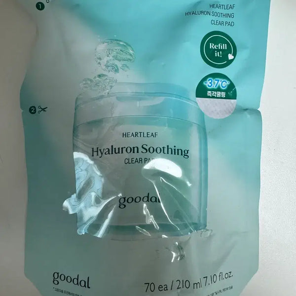 [BUNJANG] Goodal Houttuynia Cordata Hyaluronic Soothing Clear Pad Refill (70 pads) / 구달 어성초 히알루론 수딩 클리어 패드 리필 (70매)