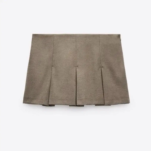 [BUNJANG] ZARA Mini Skirt Pants Beige Size S / 자라 zara 미니스커트 치마바지