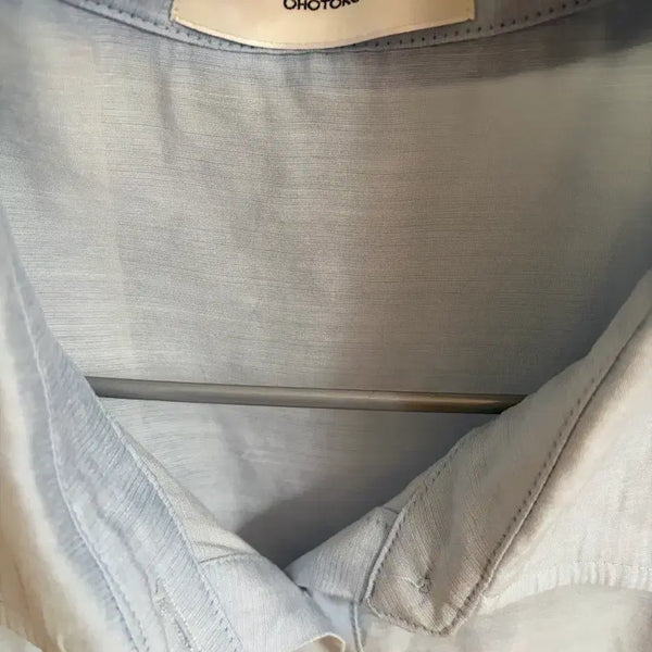 [BUNJANG] Ohotoro Light Blue Short Sleeve Shirt / Ohotoro 오호토로 소라색 반팔셔츠