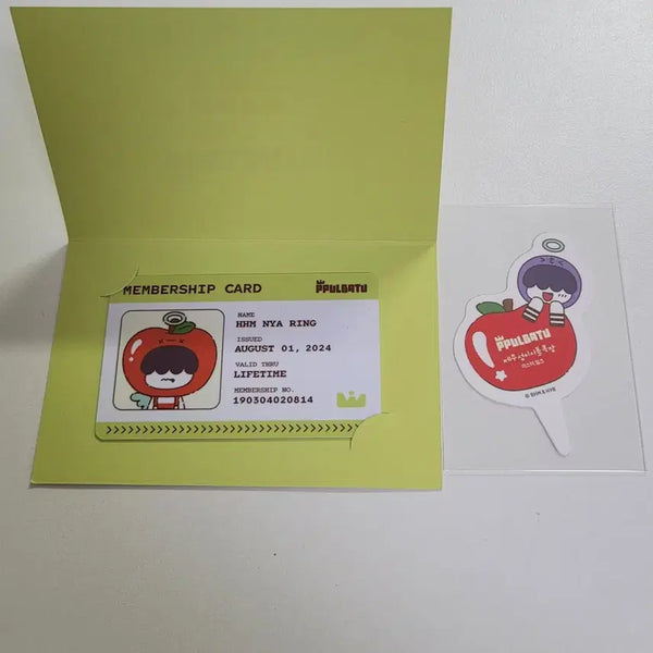 [BUNJANG] TXT (투바투) Hyukaing 'Humnyaring' ID Card + Dessert Pick Set / 애뿔바투 팝업 휴닝카이 흠냐링 아이디카드 + 디저트픽 증정 투바투 TXT