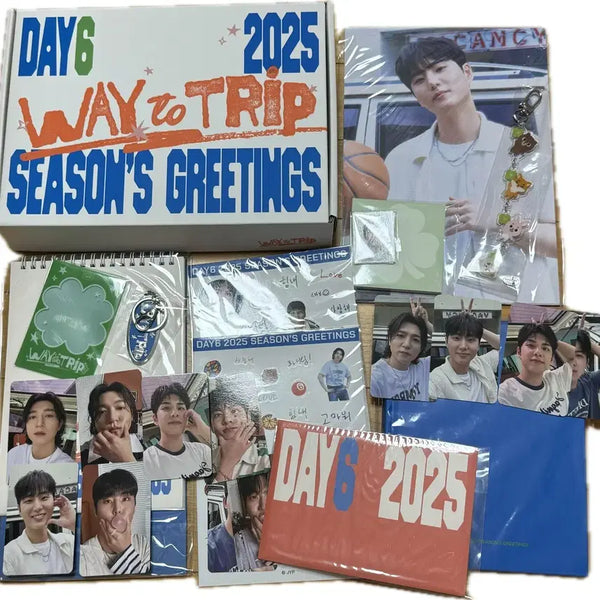 [BUNJANG] DAY6 2025 Season's Greetings Bundle Set with JYP Shop POB Photocard / 데이식스 DAY6 2025 시즌그리팅 시그 집샵 특전 포카 포함 풀셋