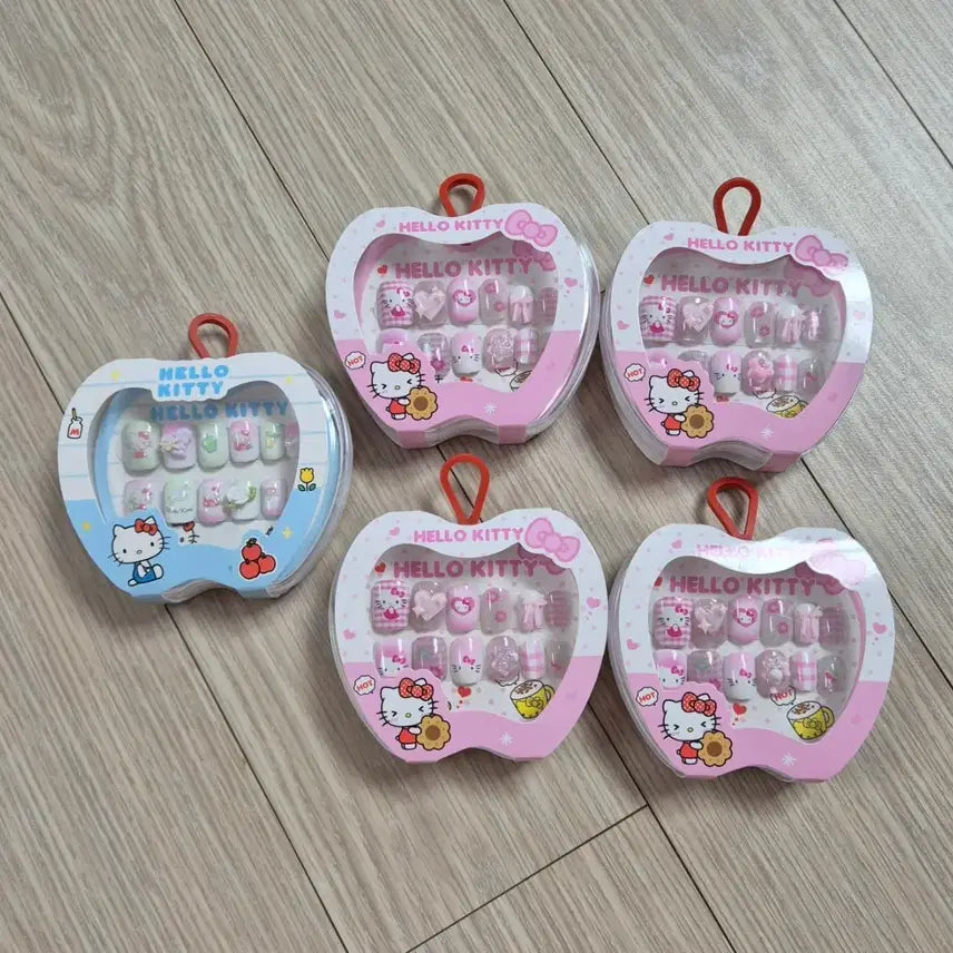 [BUNJANG] Sanrio Hello Kitty Kids' Nail Tips / 산리오 헬로키티 어린이 네일팁