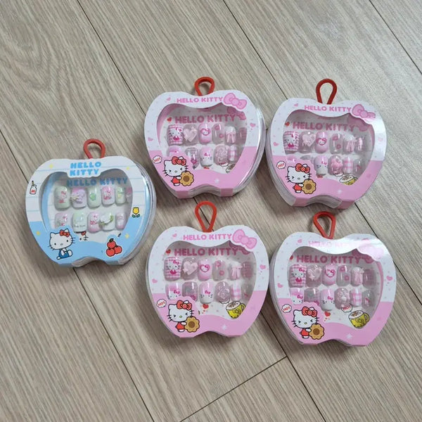 [BUNJANG] Sanrio Hello Kitty Kids' Nail Tips / 산리오 헬로키티 어린이 네일팁