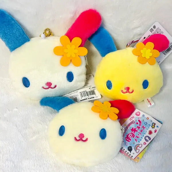 [BUNJANG] Sanrio Usahana Pass Case Coin Purse Mirror Keychain Doll Bundle Set / 산리오 우사하나 릴패스 동전지갑 거울 키링 인형 일괄