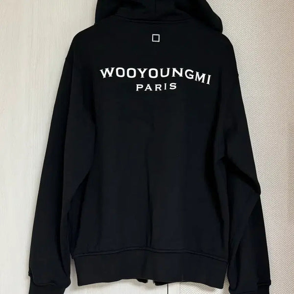 [BUNJANG] Wooyoungmi 25fw Back Logo Hoodie Zip-up Black / (44) 25fw 우영미 백로고 후드집업 블랙
