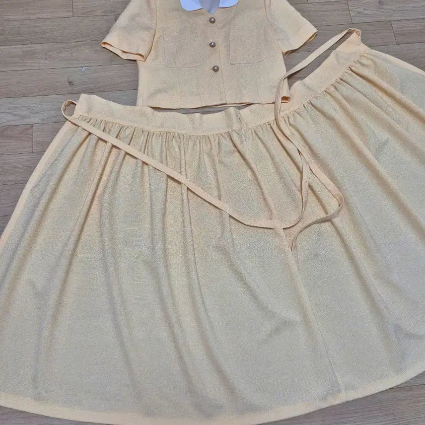 [BUNJANG] Chwijop Leeseul Suseolhwa Tweed Waist Skirt Cheollik One-Piece Dress / 트위드 허리치마 생활한복 철릭 원피스 /  (츄샵 리슬 시크라인 수설화