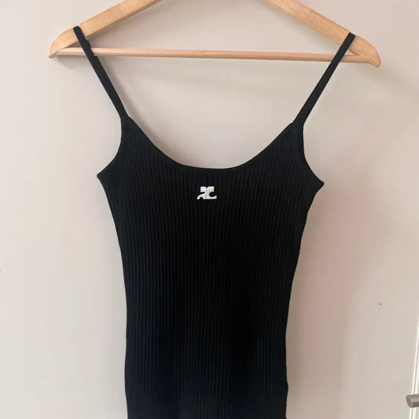 [BUNJANG] Courreges Re-edition Rib Knit Tank Top M / 꾸레쥬(Courreges) 리에디션 리브 니트 탱크탑 M
