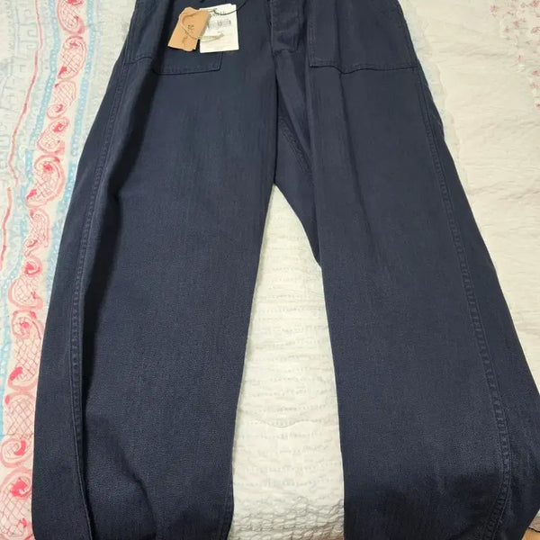 [BUNJANG] Orslow Herringbone Twill Summer Fatigue Pants Navy / ORSLOW헤링본 트윌 썸머 퍼티그 팬츠 네이비 2(M)사이즈