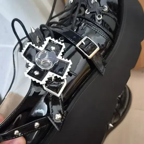 [BUNJANG] Goth Punk Platform Boots / 고스펑크 양지뢰 중성계 통굽신발