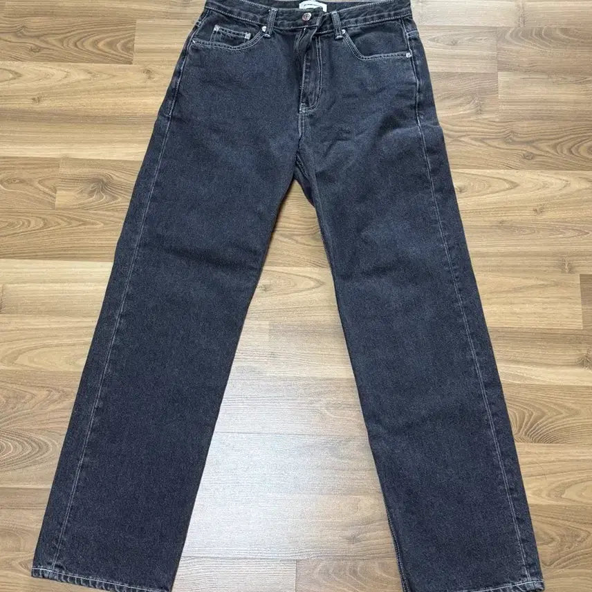 [BUNJANG] Branded 1967 Wide Straight Black Jeans / 브랜디드 1967 와이드 스트레이트 흑청바지