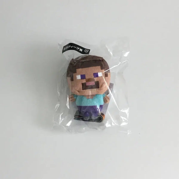 [BUNJANG] Minecraft Steve Plush Keychain / 마인크래프트 마크 쿠지 인형 누이 키링 - 스티브