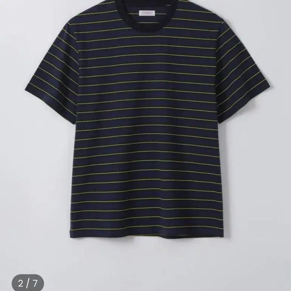 [BUNJANG] Everyone Stripe Short Sleeve T-Shirt Isle Size 2 / 에브리원 스트라이프 반팔티 Isle, 2사이즈