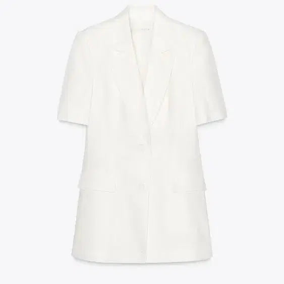 [BUNJANG] ZARA Linen Blend Short Sleeve Blazer (Size L) / 자라 ZARA 리넨 소재 슬림핏 반소매 블레이저L(거의새것)