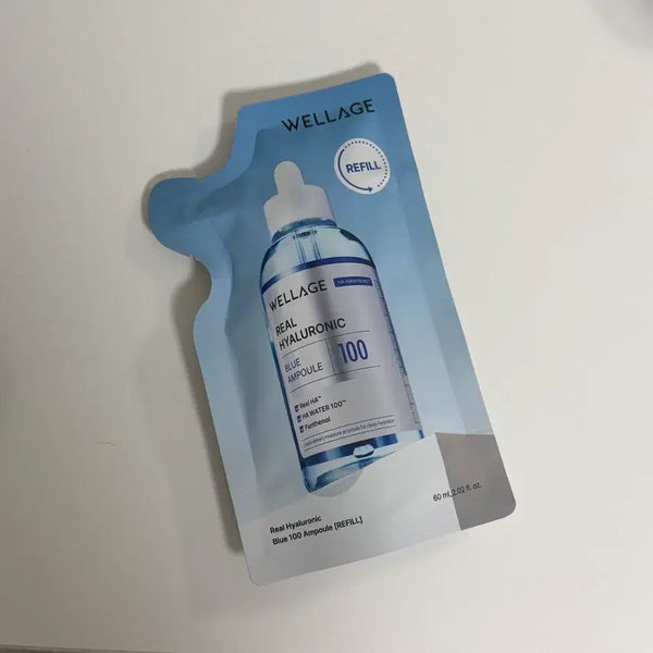 [BUNJANG] Wellage Hyaluronic Blue 100 Ampoule Refill 60ml / 웰라쥬 히알루로닉 블루 100 앰플 리필