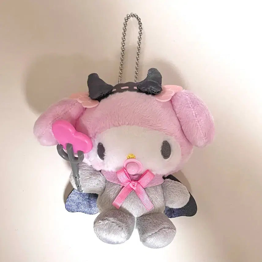 [BUNJANG] Sanrio My Melody Baby Devil Plush Keychain / 산리오 마이멜로디 베이비데빌 아기 베이비 데빌 악마 천사 인형 키링