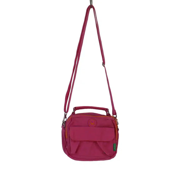[BUNJANG] Benetton Pink Mini Crossbody Bag / BENETTON 베네통 핑크 크로스백 미니백
