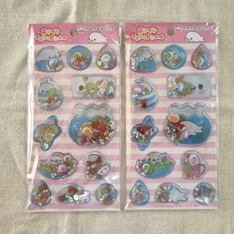 [BUNJANG] Mamegoma Shaka Shaka Sticker / 마메고마 샤카샤카 스티커