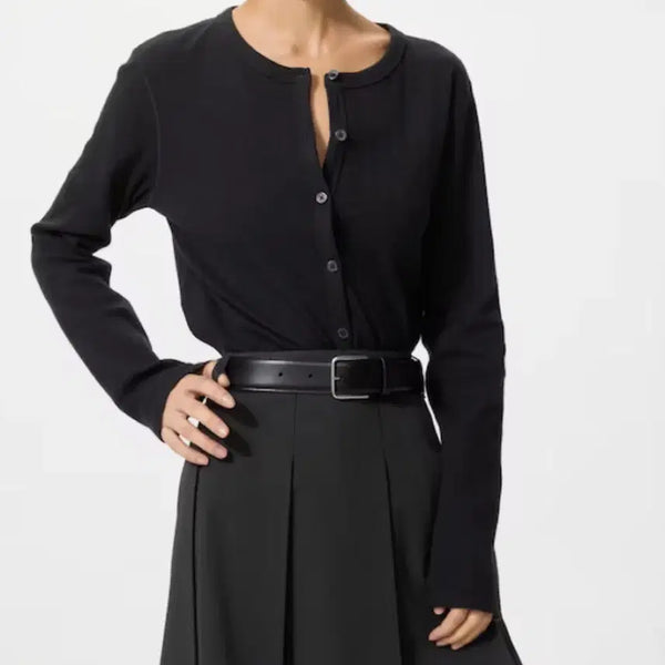 [BUNJANG] Uniqlo Pointelle Cardigan Black XL New / 유니클로 포인텔 가디건 블랙 XL 새상품