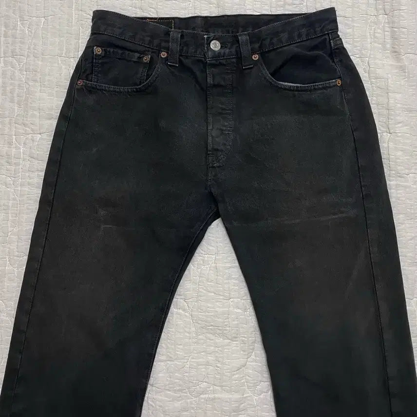 [BUNJANG] Levi's Euro Edition 501 Black Straight Jeans / 리바이스 유로판 501 블랙 스트레이트
