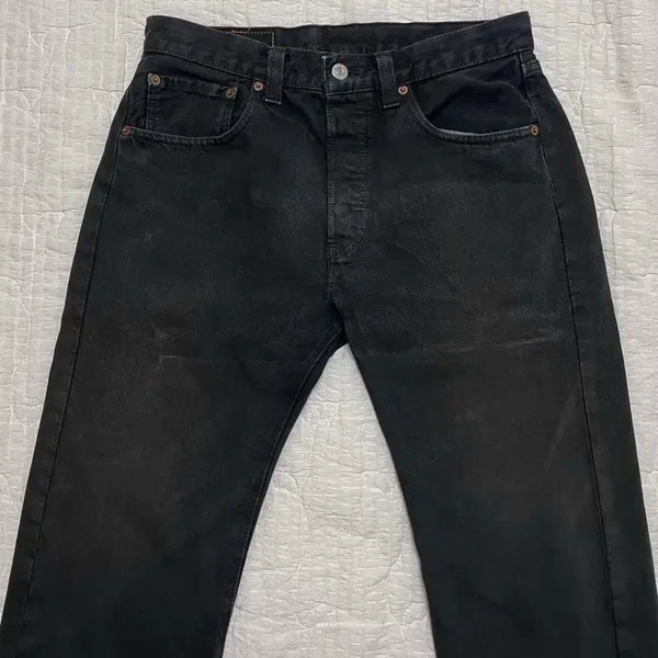 [BUNJANG] Levi's Euro Edition 501 Black Straight Jeans / 리바이스 유로판 501 블랙 스트레이트