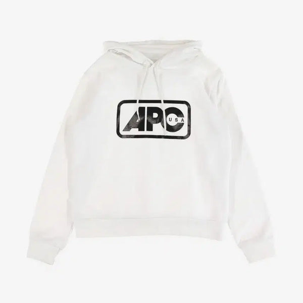 [BUNJANG] A.P.C. Logo Hoodie White / APC 로고 후드티 화이트