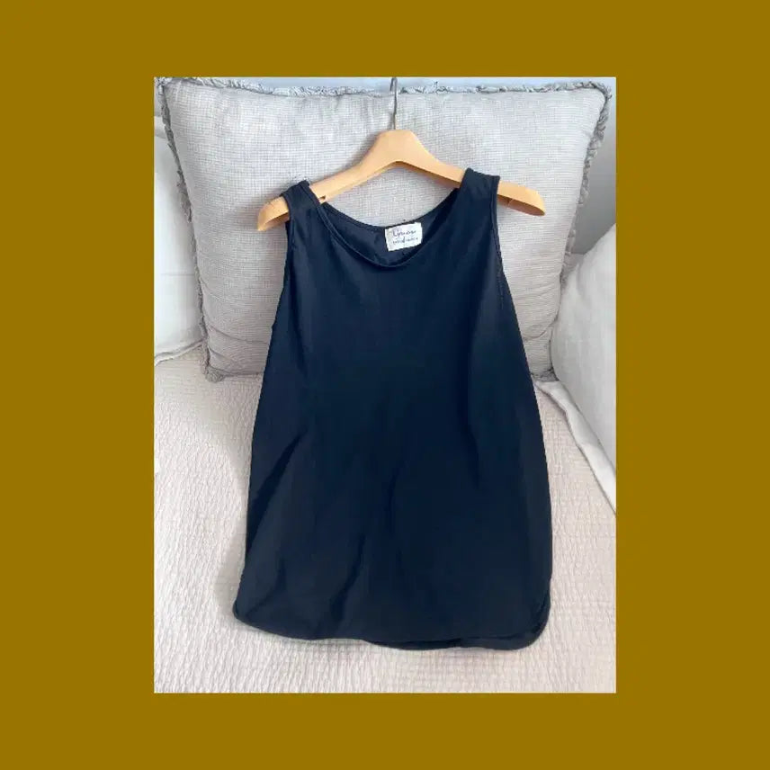 [BUNJANG] Women's Oversized Summer Sleeveless Top - Black / 여자 오버핏 여름 나시 블랙