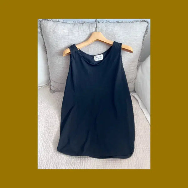 [BUNJANG] Women's Oversized Summer Sleeveless Top - Black / 여자 오버핏 여름 나시 블랙
