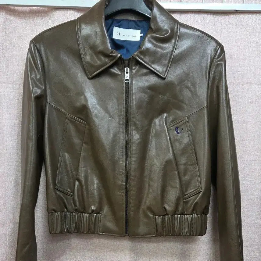 [BUNJANG] It MICHAA Brown Synthetic Leather Jacket / 잇미샤 자켓 브라운