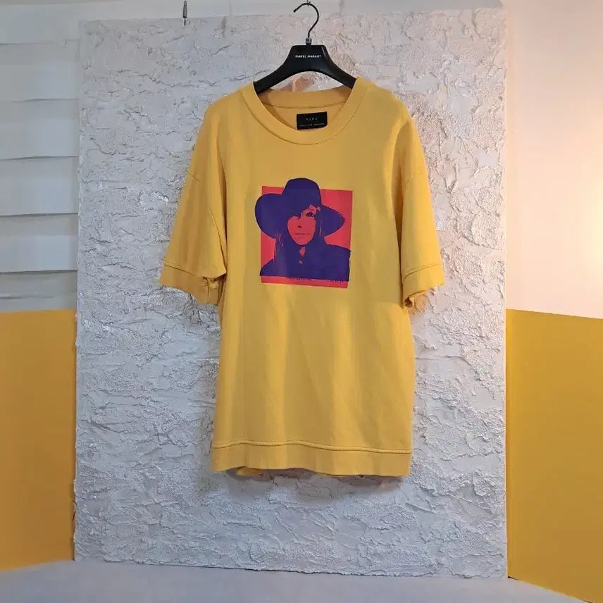 [BUNJANG] Chic Long Short-Sleeve T-Shirt with Unique Printing / 톡톡한원단 시크한 프린팅 롱반팔티