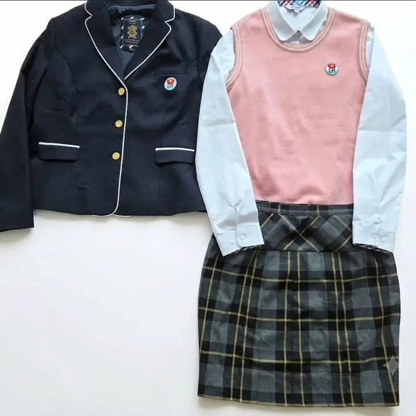 [BUNJANG] School Uniform Set - Spring/Autumn/Winter Fit / 예쁜 여자교복 춘추동계용 H핏 교복세트d171(배곧중)