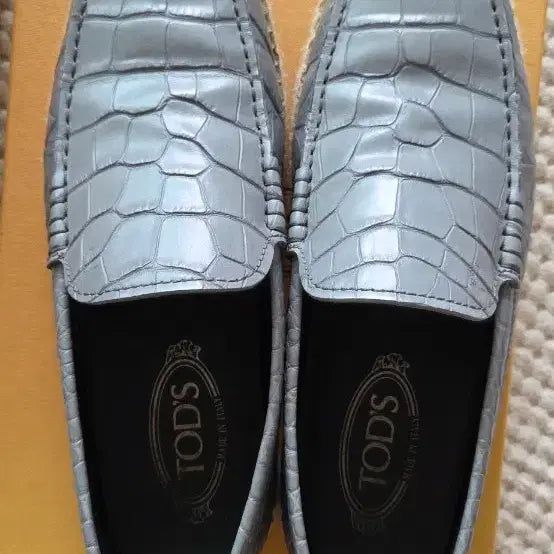 [BUNJANG] Tod's Men's Alligator Pattern Slip-On Shoes Size 6 / 토즈 정품 남성 슬립온 6 사이즈