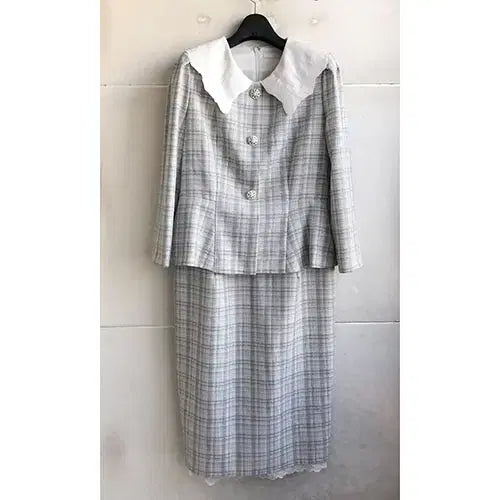 [BUNJANG] KL BY LYNN Women's Polyester Blend Checkered Midi Dress / KL BY LYNN 정품/2021 - 66/새거수준