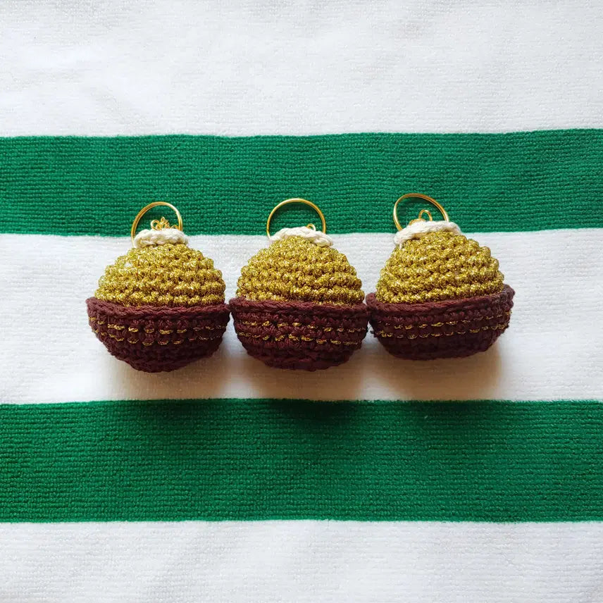 [BUNJANG] Handmade Ferrero Rocher Chocolate Keychain (Set of 3) / 핸드메이드 페레로 로쉐 초콜릿 키링 (3개입)