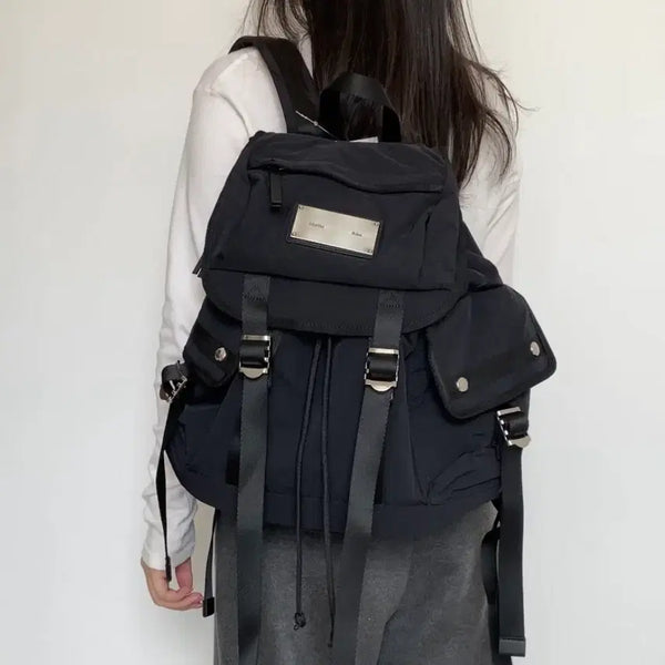 [BUNJANG] Matin Kim Pocket Utility Small Backpack Black / matin kim 마뗑킴 포켓 유틸리티 스몰백팩 블랙