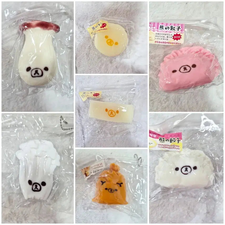 [BUNJANG] Rilakkuma Food Series Squishy Keychain (15 Types Available) / 리락쿠마 말랑이 스퀴시 키링 15종