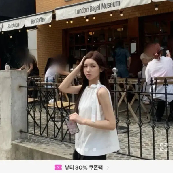 [BUNJANG] White Frill Ribbon Blouse / 화이트 프릴 리본 블라우스