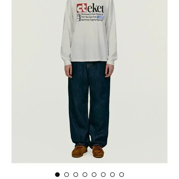 [BUNJANG] Taket Long Sleeve White Small / 테켓 롱슬리브 화이트 스몰