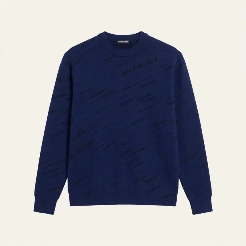 [BUNJANG] Balenciaga Multicolor Logo Wool Knit (S) / 발렌시아가 멀티로고 울 니트 (S)
