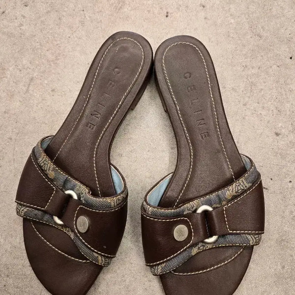 [BUNJANG] Celine Mule Sandals Brown / 셀린느 뮬 샌들 브라운