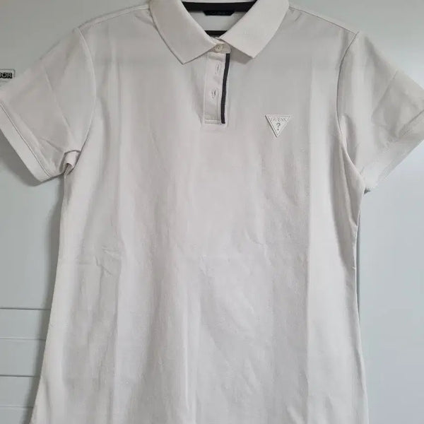 [BUNJANG] Guess White Collared T-Shirt / 게스 화이트 카라티셔츠 새옷