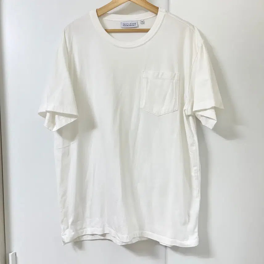 [BUNJANG] Eastlogue Permanent One Pocket T-Shirt XL White / 이스트로그 퍼머넌트 원포켓 XL 화이트 반팔 [새상품급]