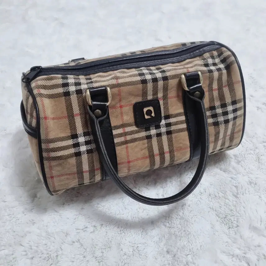 [BUNJANG] Vintage Japanese Checkered Shoulder Tote Bag / 일본 빈티지 핸드백 가방 숄더백 토트백 체크무늬 모리걸 갸루