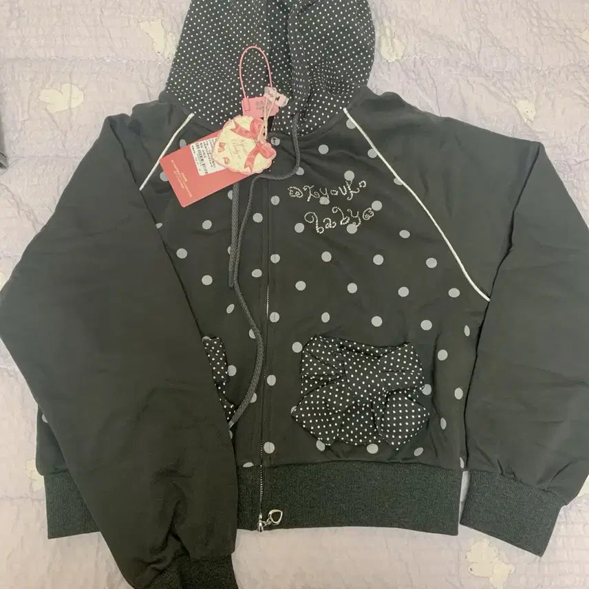 [BUNJANG] Kyouko Baby Hoodie Zip-up (Size S) / kyouko baby 쿄우코 베이비 후드집업