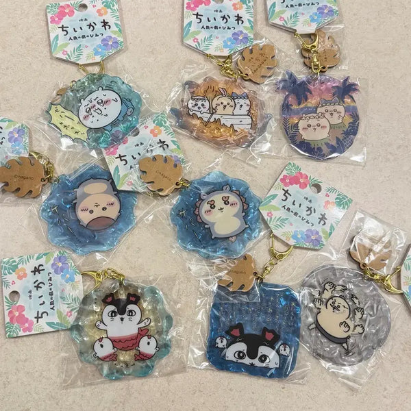 [BUNJANG] Cheekawa Movie: Mermaid Island's Secret Acrylic Keyring Holder (Set of 8) / 영화 치이카와 인어섬의 비밀 아크릴 키링 키홀더 8종
