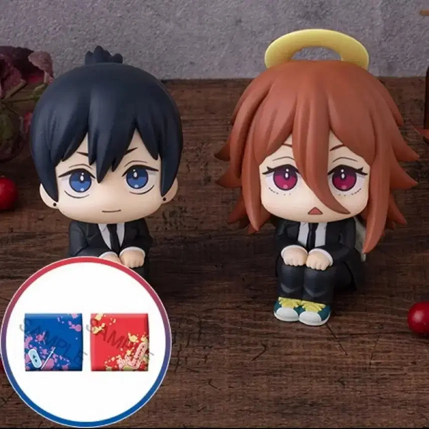 [BUNJANG] Chainsaw Man Aki & Angel Lucup Set (Sealed, with Cushion Bonus) / 미개봉,특전포함) 체인소맨 아키+천사 룩업 세트