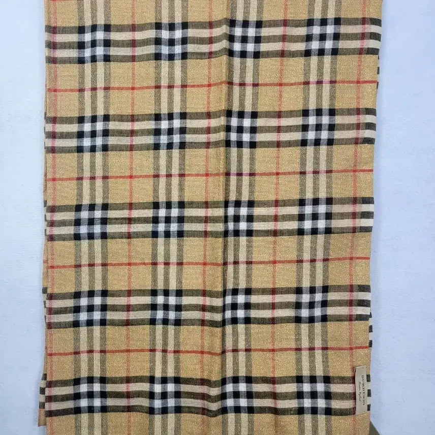 [BUNJANG] Burberry Check Scarf Gold / (정품)버버리 체크 스카프 골드