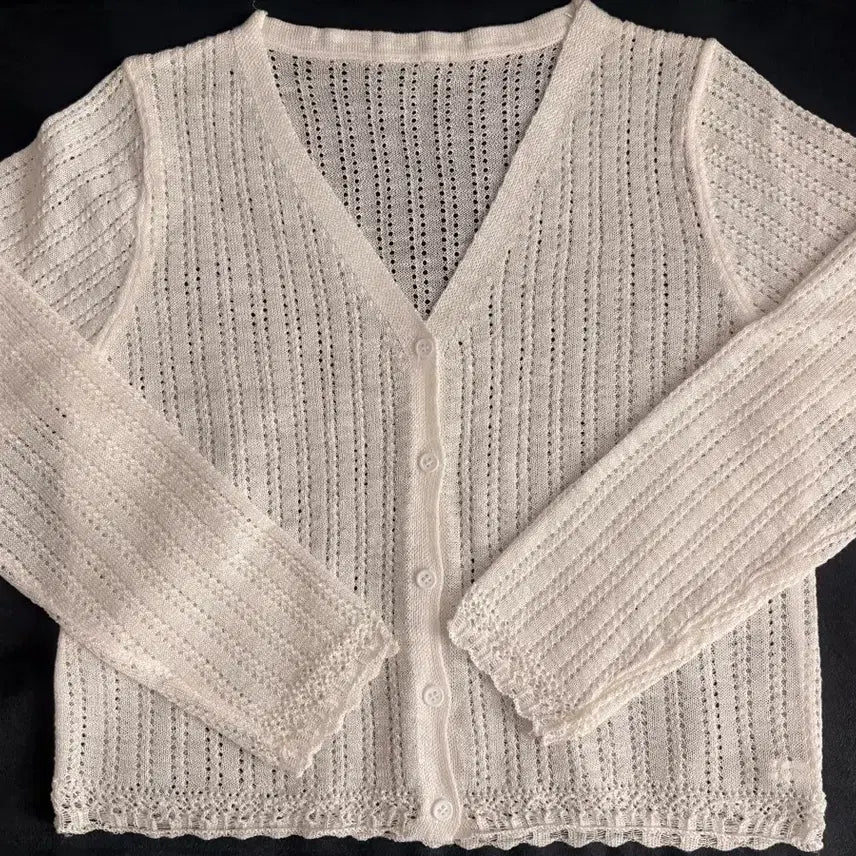 [BUNJANG] Punch Lace Summer Cardigan / 펀칭 레이스 여름 가디건