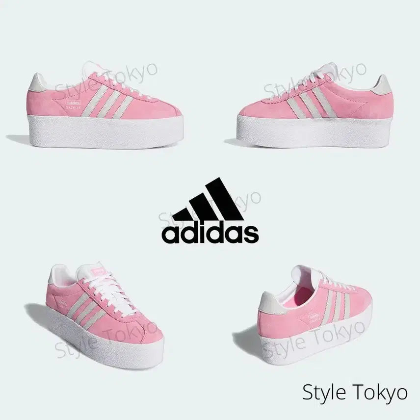 [BUNJANG] Adidas Gazelle Platform Pink Suede Sneakers / 아디다스 가젤 플랫폼 핑크