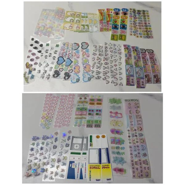 [BUNJANG] Kiss Cut Stickers Assorted Pack Set (14 Designs) / 키스컷띵 키스컷 소분 다꾸 키스컷 팩 세트 (2)
